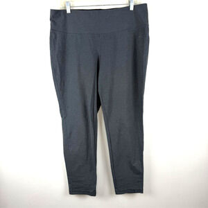 St. John’s Bay Active Womens PXL Gray Leggings Cropped Stretch Athleisure